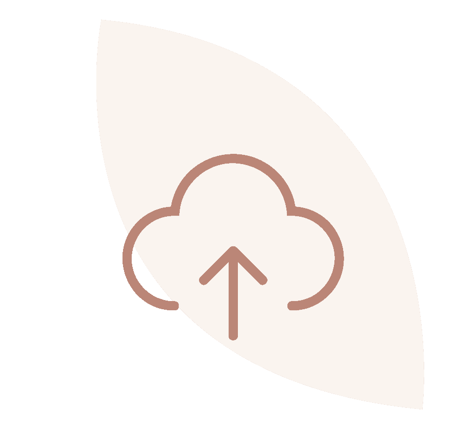 Cloud upload icon representing digital memorial photo sharing.
