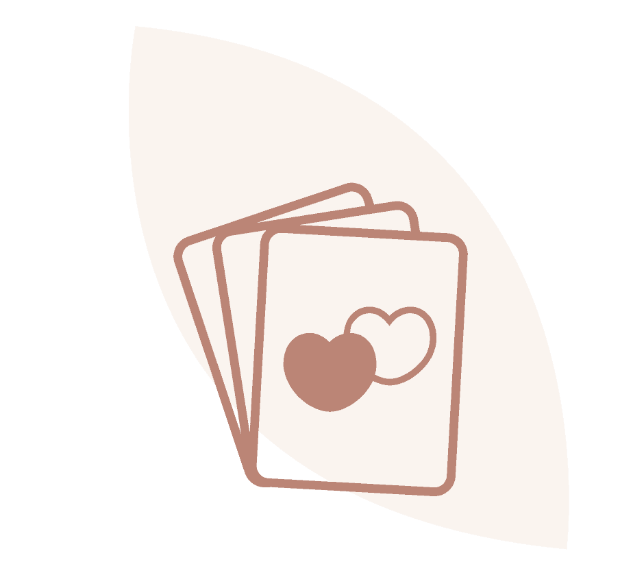 Memorial Photo Sharing Cards - honorpix - honorpix Cards with heart icons for memorial photo sharing and remembrance.