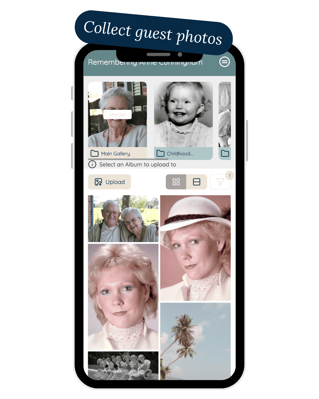 Collect guest photos phone