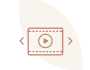 Video player icon for memorial slideshow or tribute video.