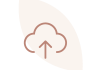 Cloud upload icon representing digital memorial photo sharing.